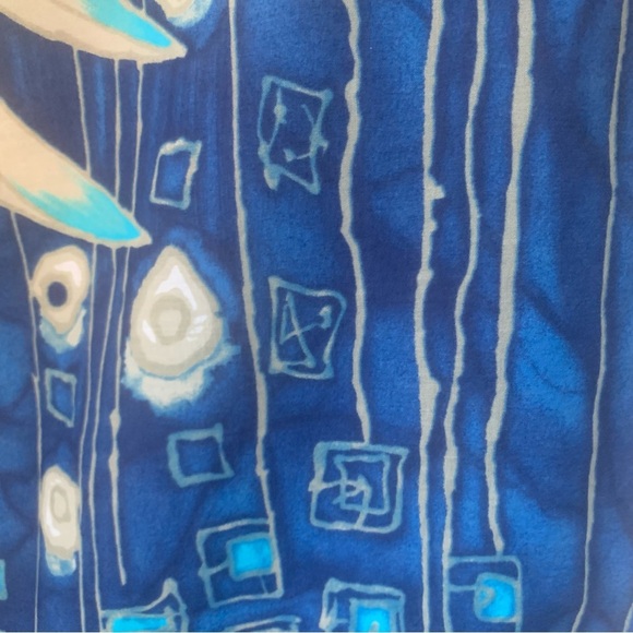 HP🎉 SAKS FIFTH AVENUE Swim Coverup Pareo Wrap Large Scarf Cotton Tropical Floral - Picture 15 of 16